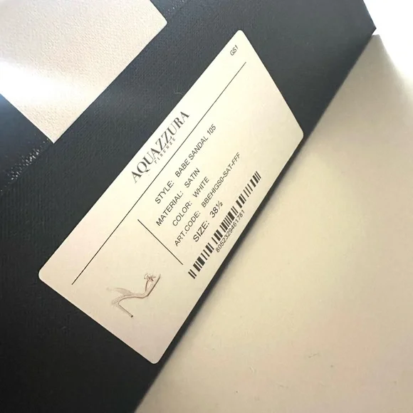 Aquazzura - White Satin Babe Sandal 105 - Picture 5 of 6